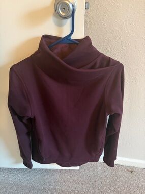 Athleta Plum Cowl Neck Pullover